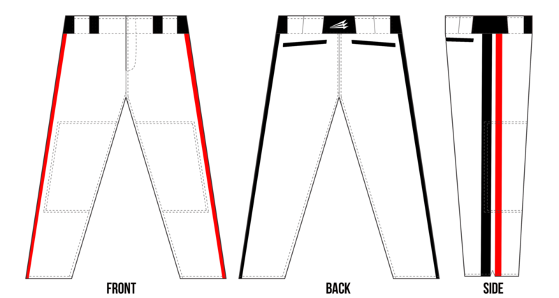 Outlaws (Hughes) Custom Baseball Pants Design #1B