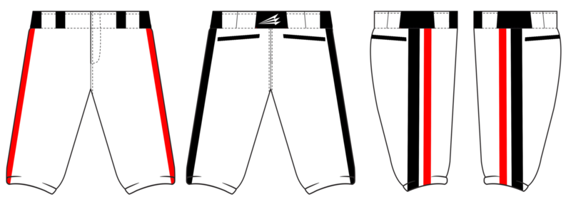 Outlaws (Hughes) Custom Baseball Pants Design #1C