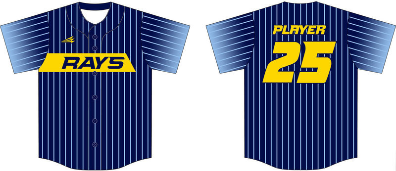 Germantown Rays Custom Baseball Jersey #1B