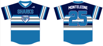 South Jersey Sand Sharks 2017 Baseball Jersey #5B