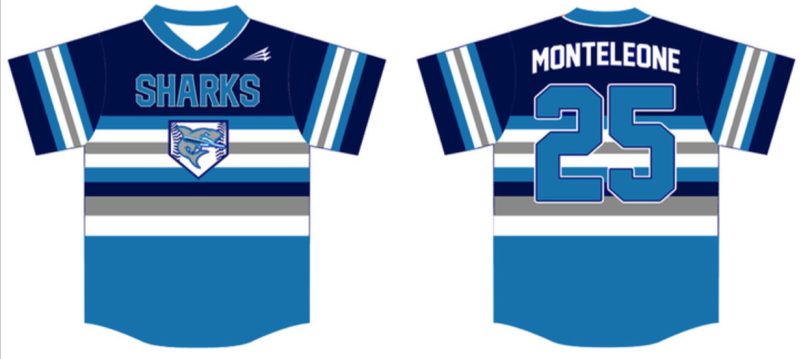 South Jersey Sand Sharks 2017 Baseball Jersey #5B