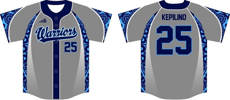 Warriors (Kepilino) Custom Baseball Jersey Design #1d
