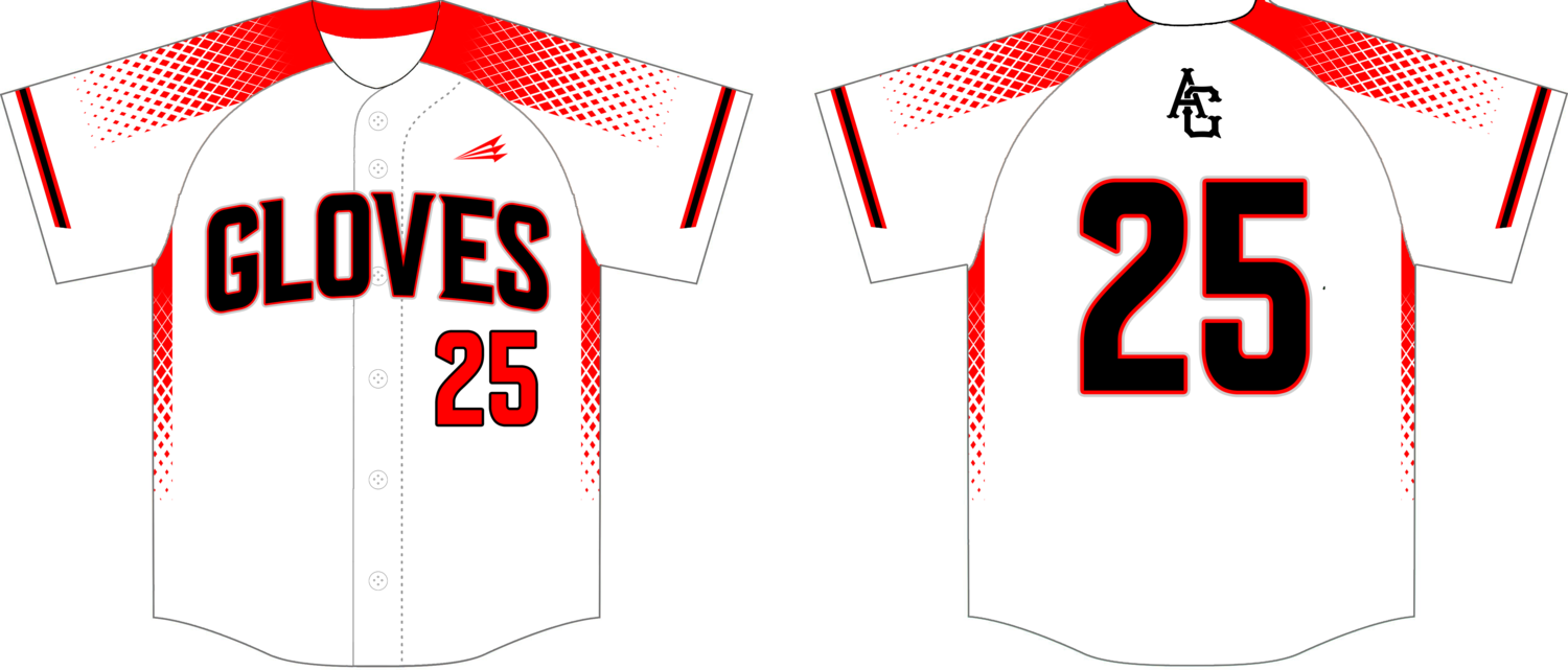 Amarillo Gloves Custom Baseball Jersey Design #2