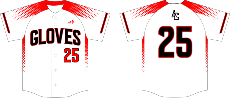 Amarillo Gloves Custom Baseball Jersey Design #2