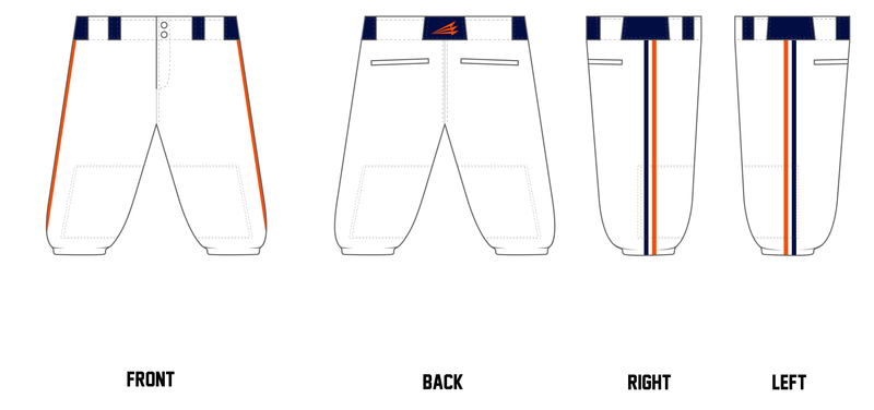 TYA Tigers Custom Knicker Baseball Pant #BP2BK