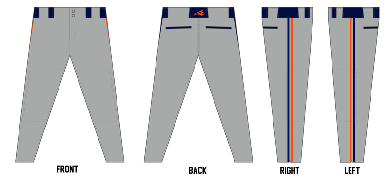 TYA Tigers Custom Athletic Baseball Pant #BP2