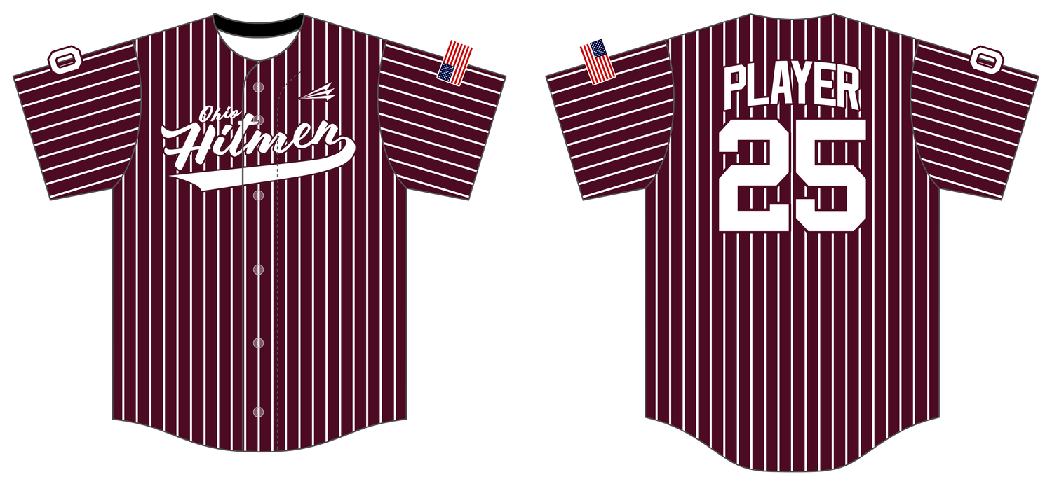 Ohio Hitmen Custom HexaFlex Baseball Jersey #J7C