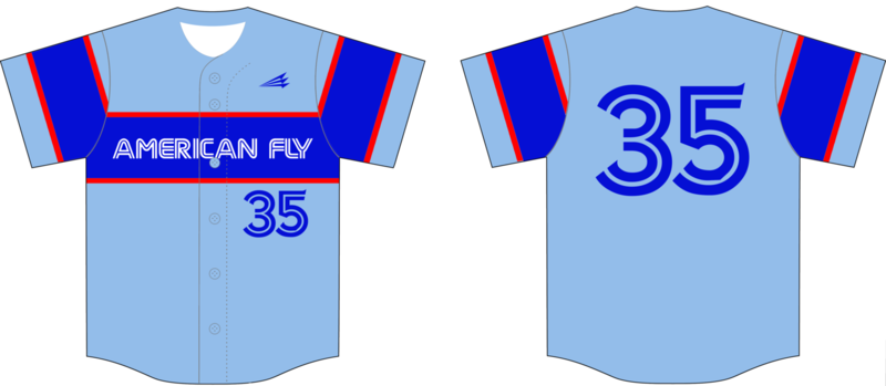 American Fly Custom Baseball Jersey Design #1