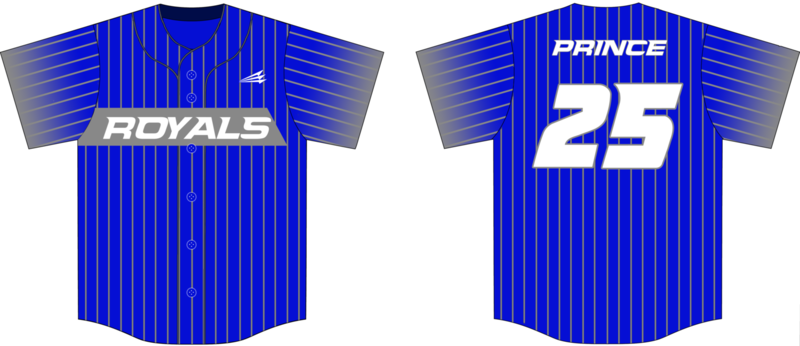 Rose City Royals Baseball Custom Jersey Design #3b
