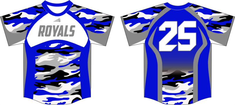 Rose City Royals Baseball Custom Jersey Design #2b