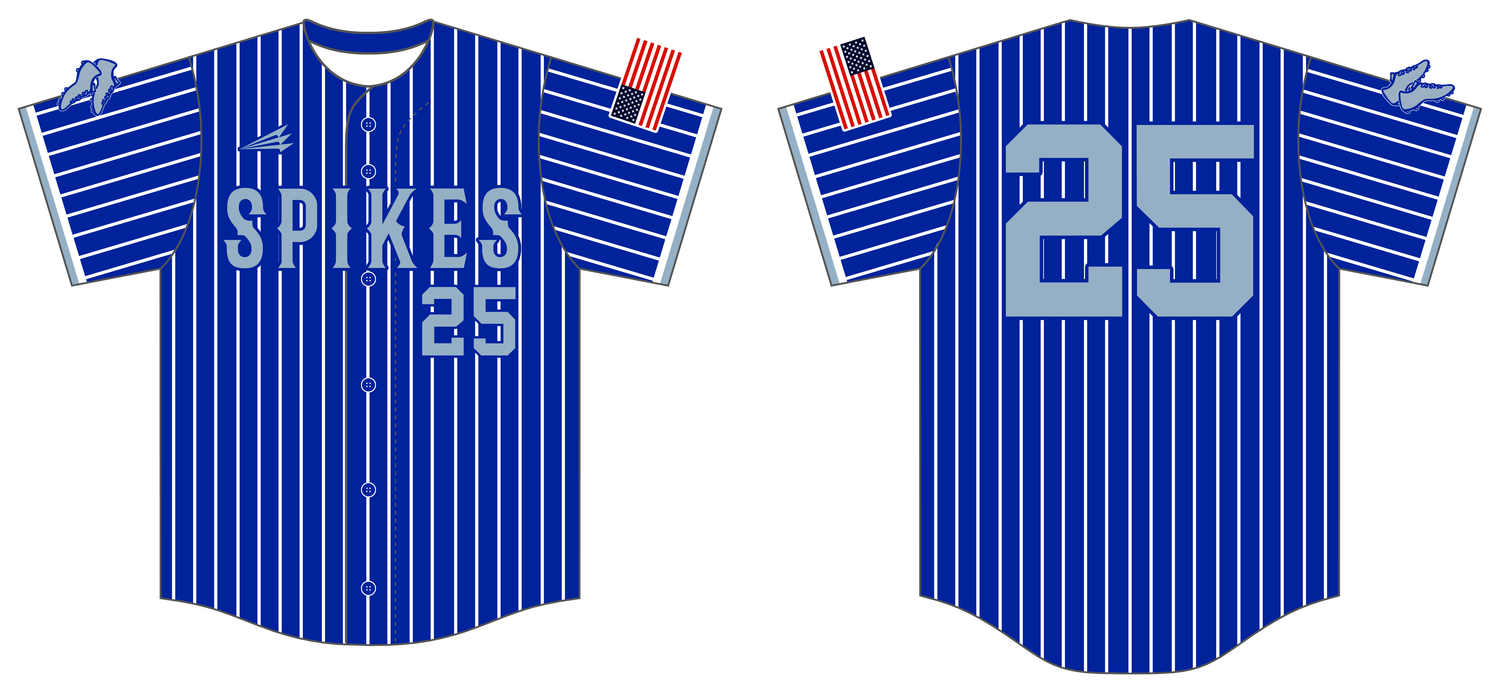 Salina Spikes Custom HexaFlex Baseball Jersey #J35j