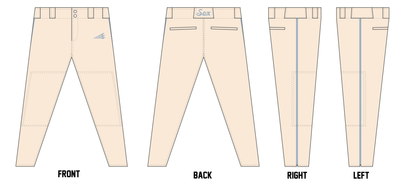 Kentuckiana Blue Sox Custom Athletic Baseball Pant #BP15B