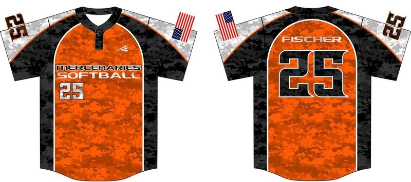 Mercenaries (Fischer) Custom Softball Jersey #6A