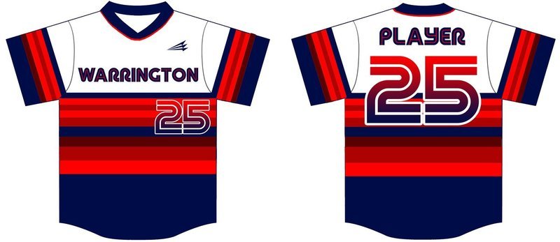 Warrington Youth Custom Baseball Jersey #4B