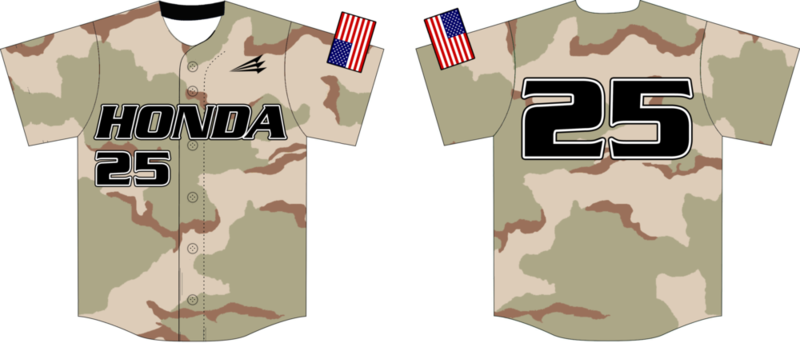 Honda Baseball Club Custom Baseball Jersey #7C