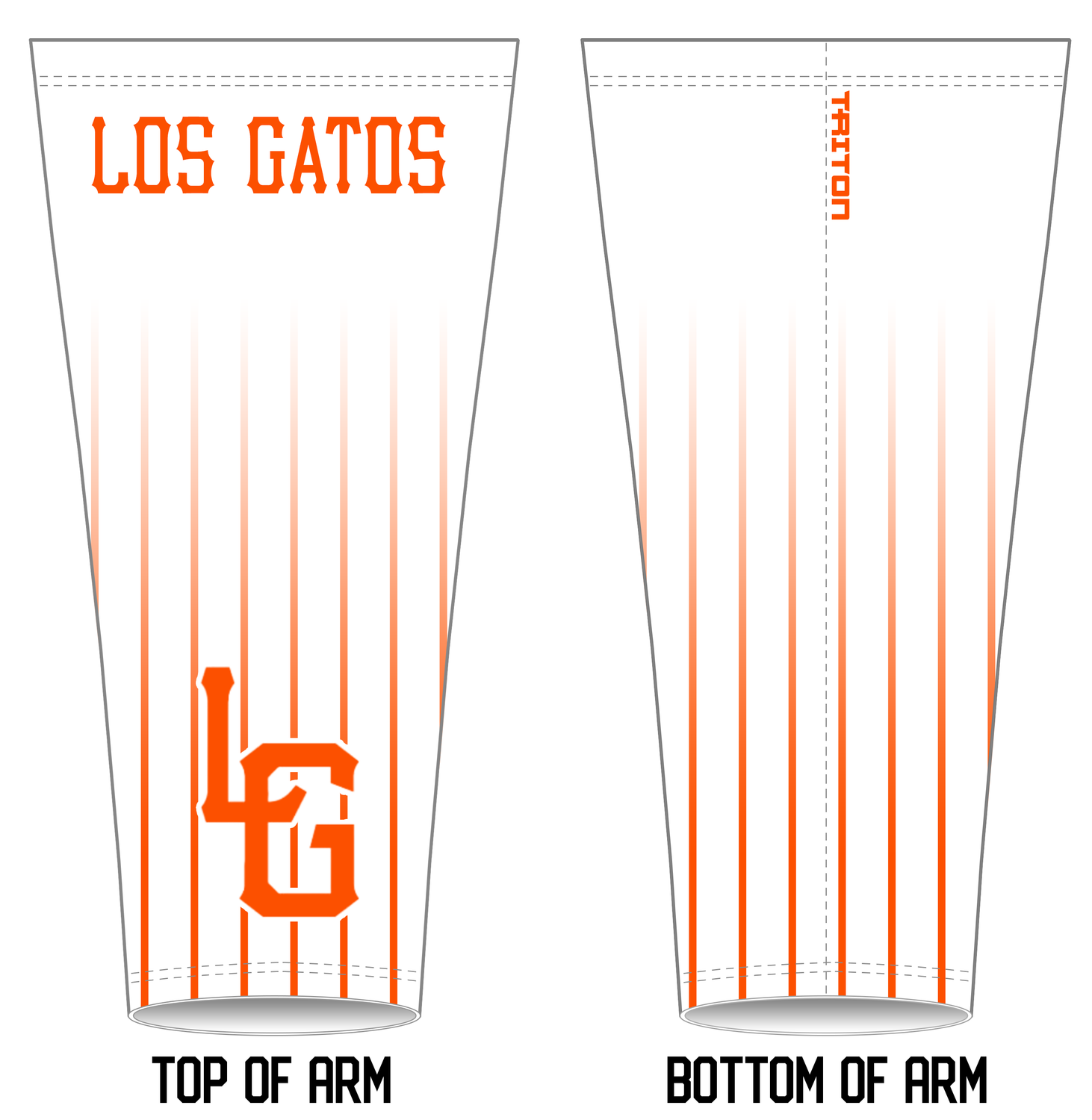 Los Gatos Little League Custom Arm Sleeve #AS2