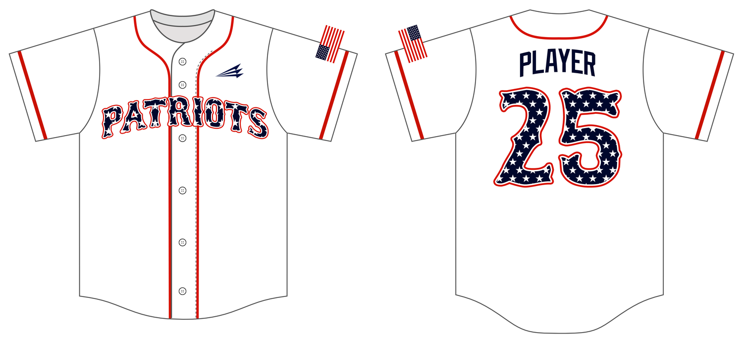716 Patriots Custom NanoDri Baseball Jersey #J16
