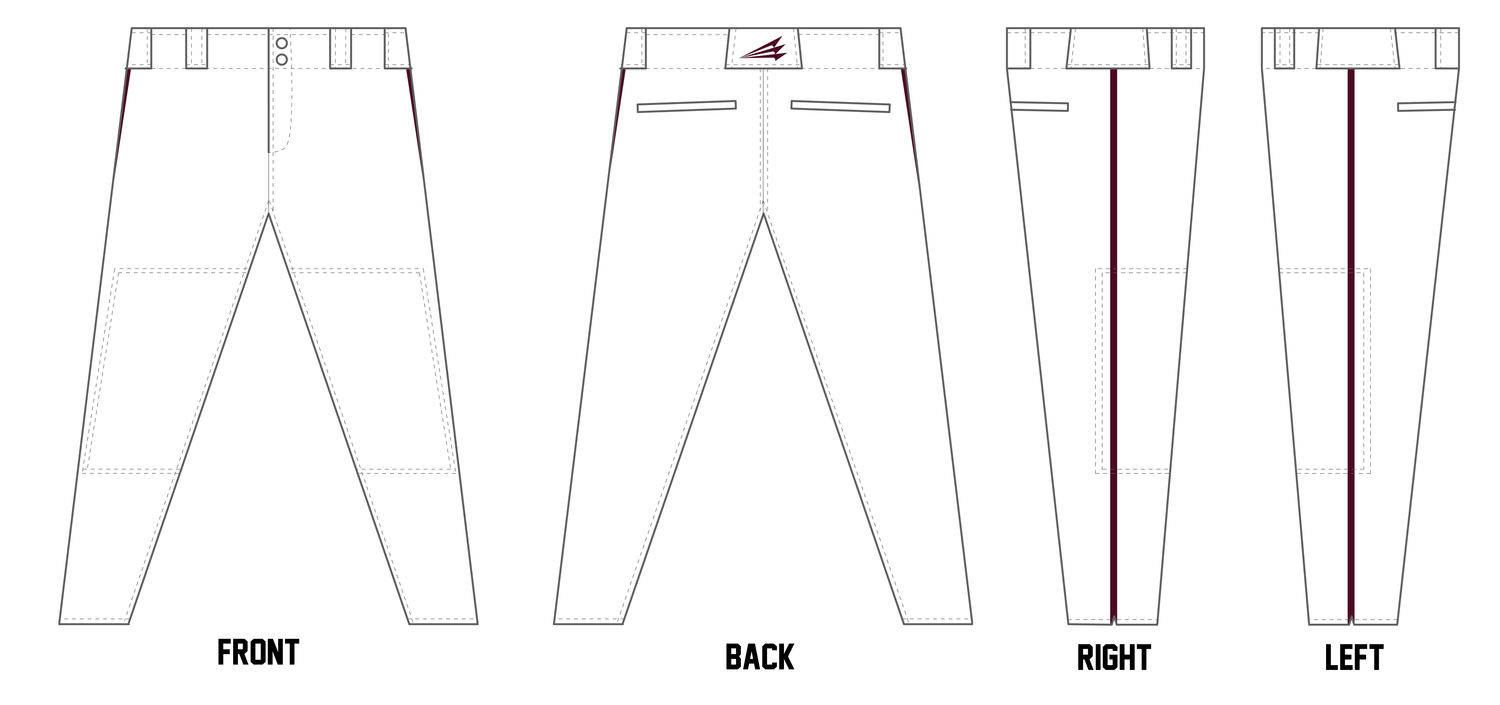 Ohio Hitmen Custom Athletic Baseball Pant #BP13C