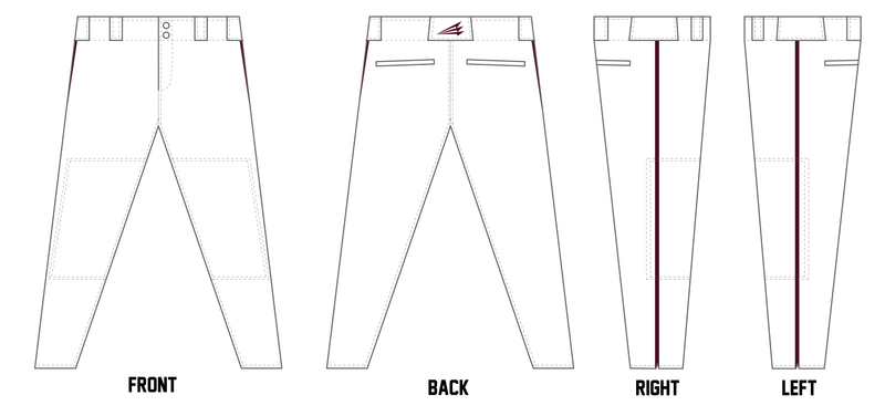 Ohio Hitmen Custom Athletic Baseball Pant #BP13C