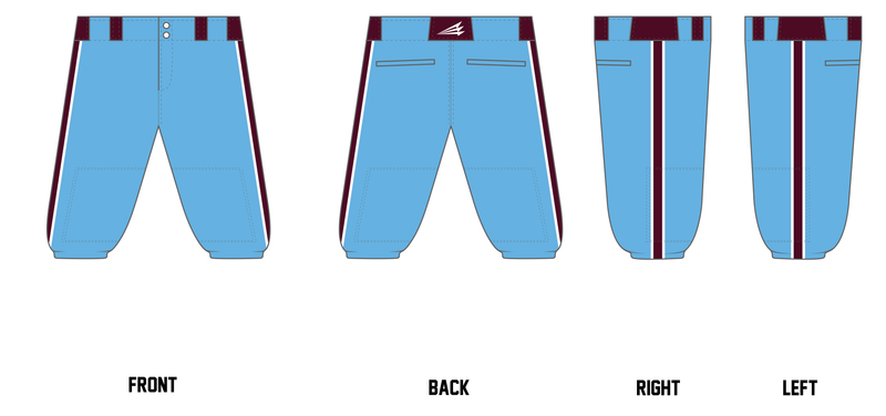 Ohio Hitmen Custom Knicker Baseball Pant #BP9B