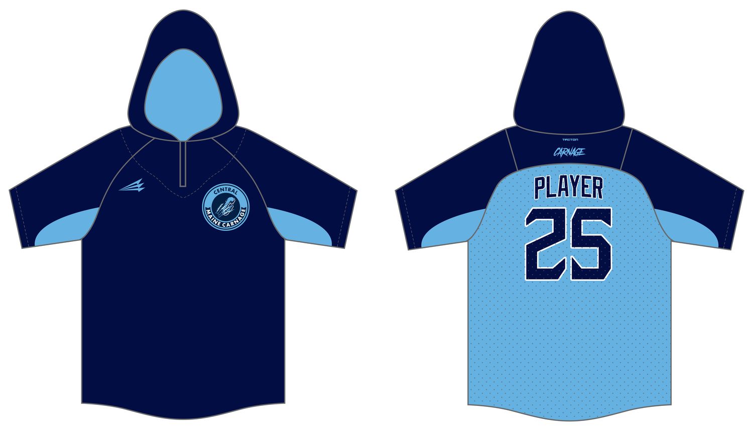 Central Maine Carnage Custom Batting Practice Jacket #BPJ1