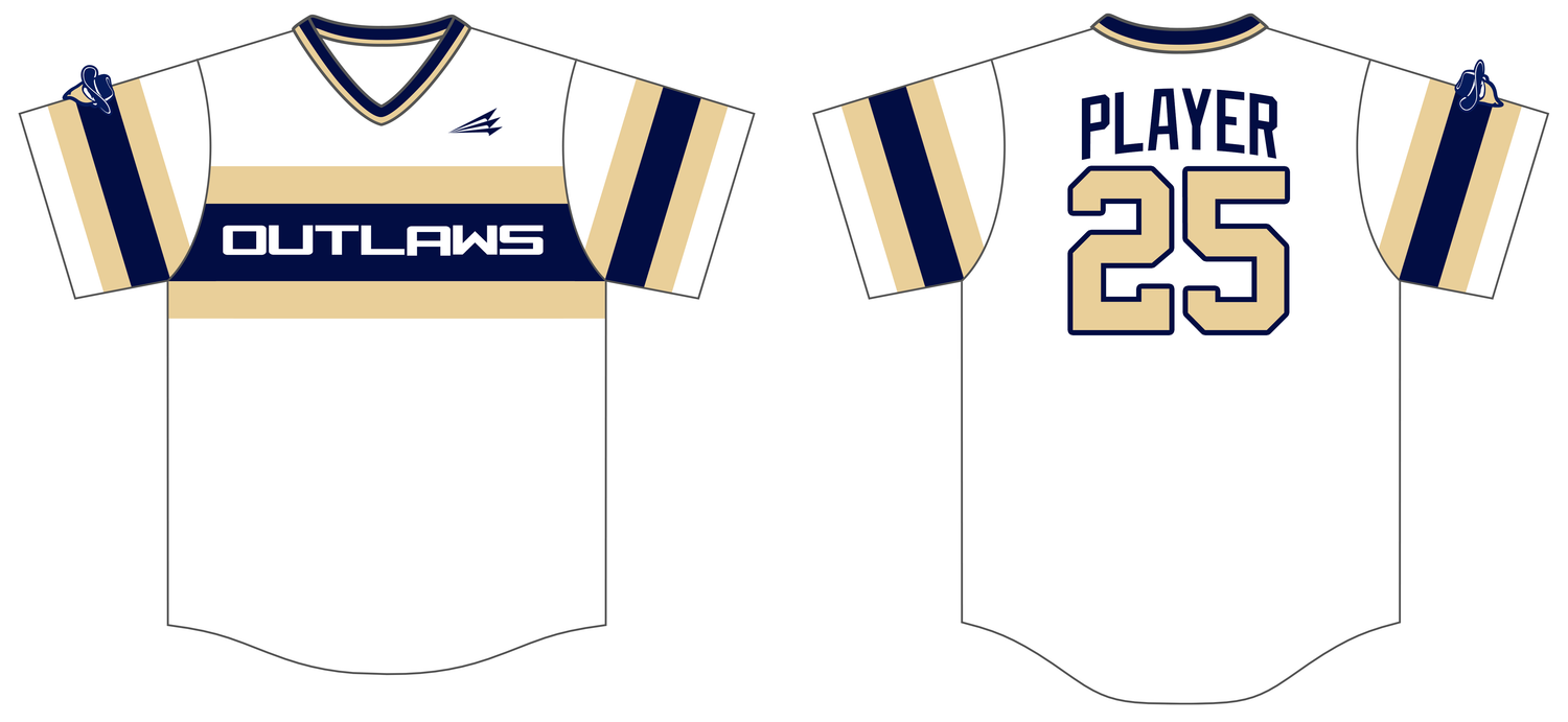 Bison Outlaws Custom NanoDri Baseball Jersey #J4