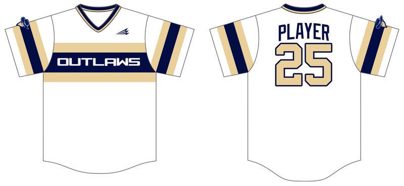 Bison Outlaws Custom NanoDri Baseball Jersey #J4