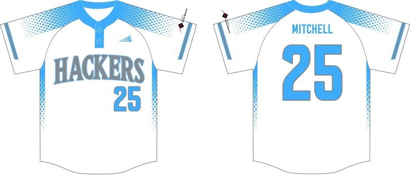 Hub City Hackers Custom Baseball Jersey #2b