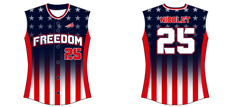 Freedom Fastpitch Custom HexaFlex Softball Jersey #J2a