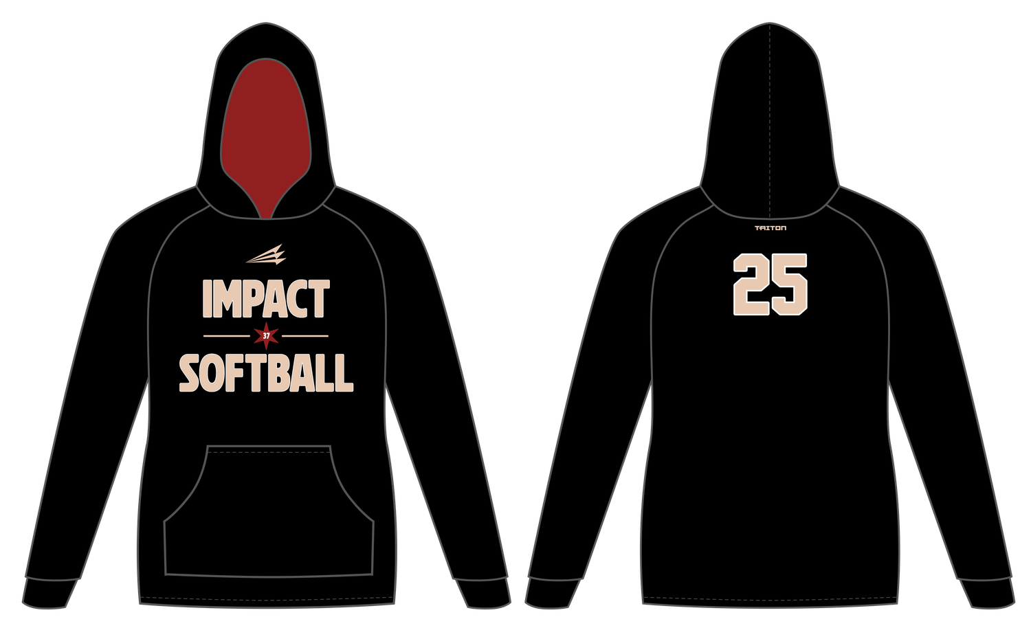 Impact Softball (Giangrand) Custom Vulcan Hoodie #VH1