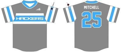 Hub City Hackers Custom Baseball Jersey #4