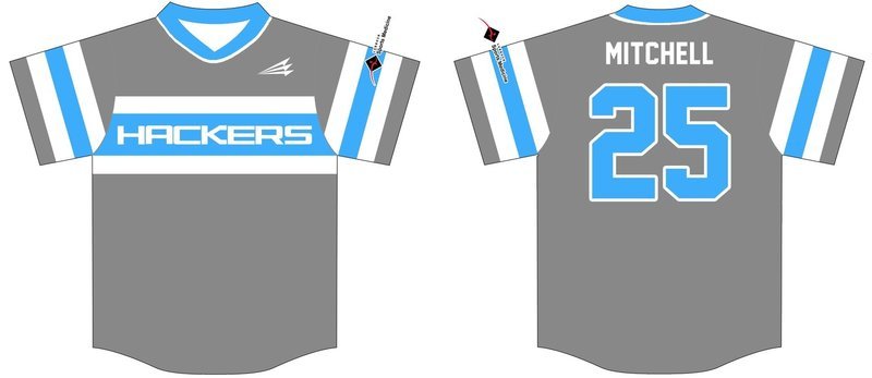 Hub City Hackers Custom Baseball Jersey #4