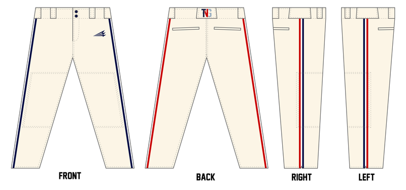 TNG Prospects Custom Athletic Cut Baseball Pants #BP21A