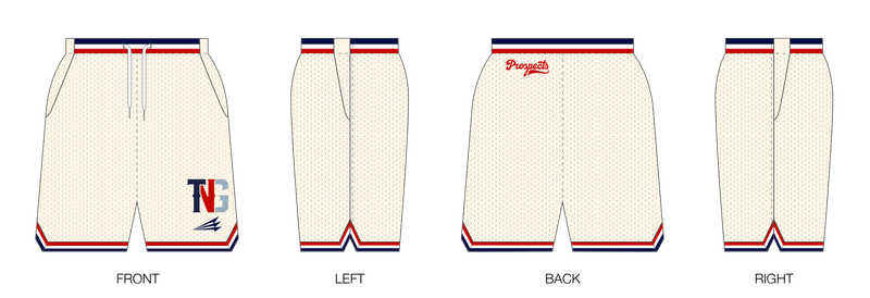 TNG Prospects Custom Retro Mesh Shorts #MS2