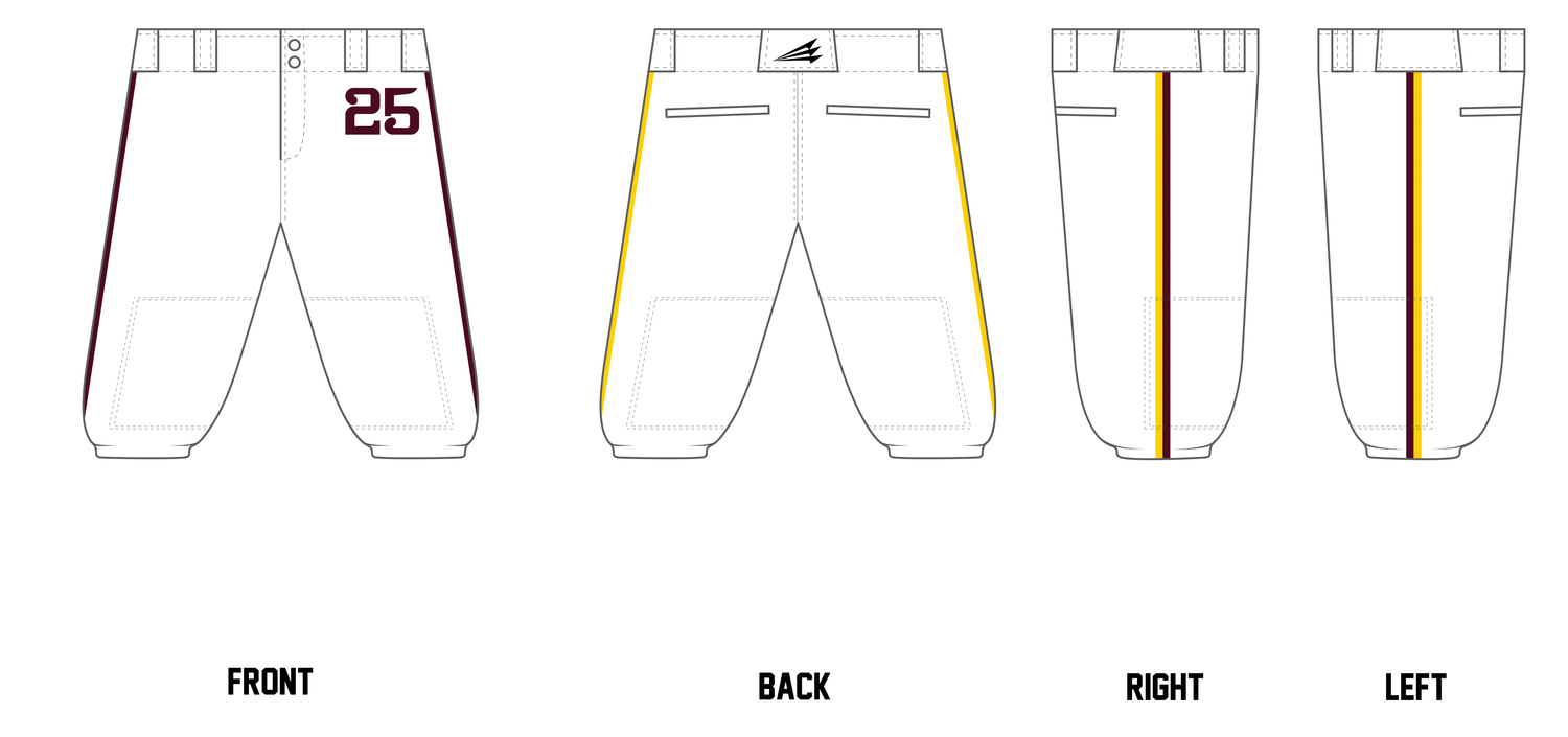 Dunlap Eagles TEMPLATE Custom Knicker Baseball Pant #BP6K