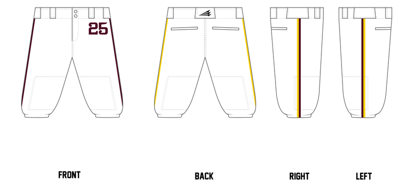 Dunlap Eagles TEMPLATE Custom Knicker Baseball Pant #BP6K