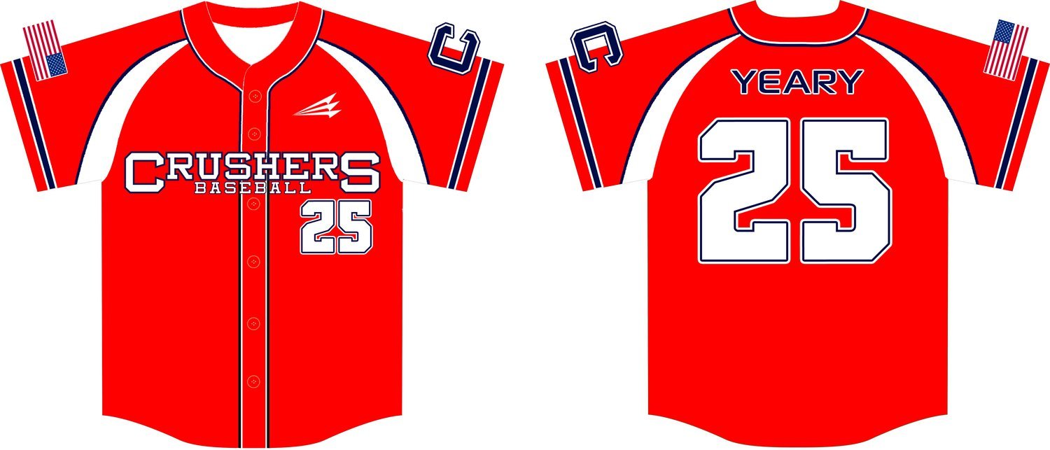 Crushers Baseball Custom Jersey #3
