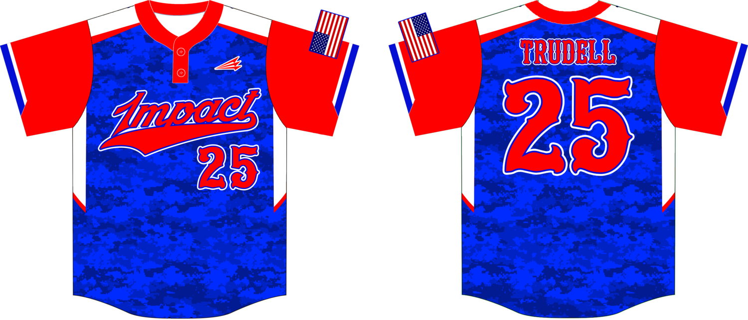 Colorado Impact Custom Baseball Jersey Design #4C