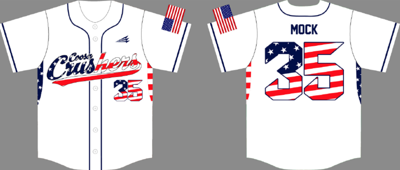 Coosa Crushers Custom Baseball Jersey Design #1