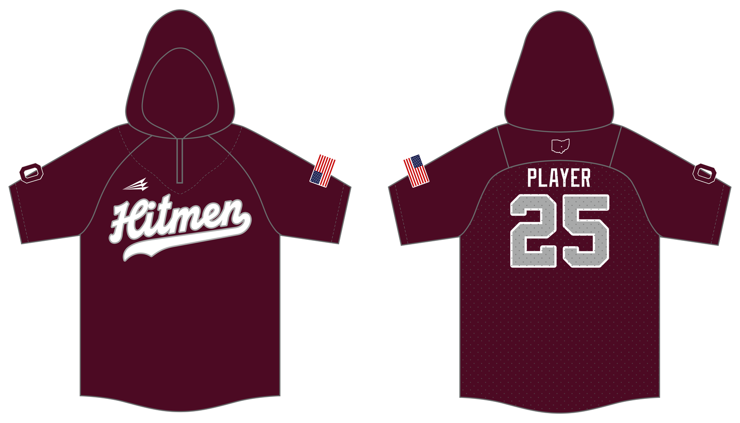 Ohio Hitmen Custom Batting Practice Jacket #BPJ1