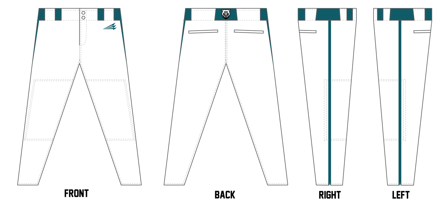 Bears Baseball Club Custom Athletic Baseball Pant #BP3