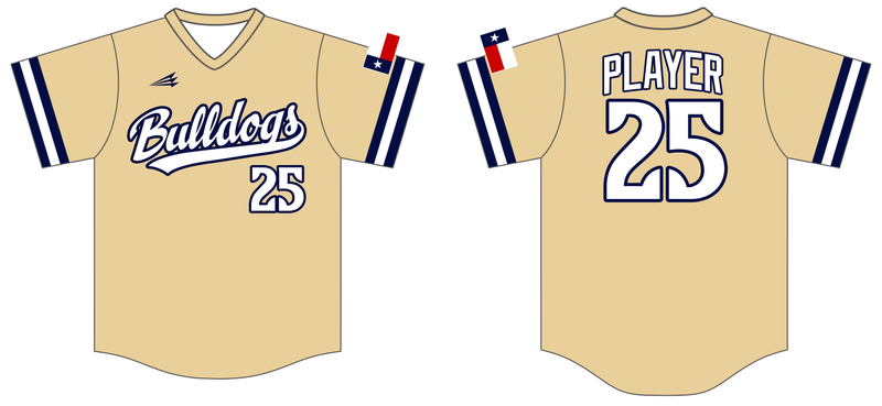 Texas Bulldogs Custom NanoDri Baseball Jersey #J3E