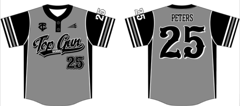 Top Gun Custom Baseball Jersey #2D