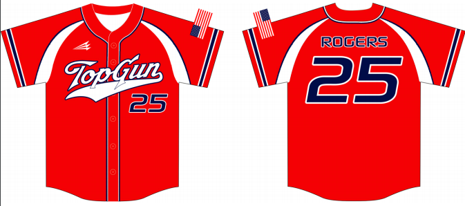 Top Gun Custom Baseball Jersey #2