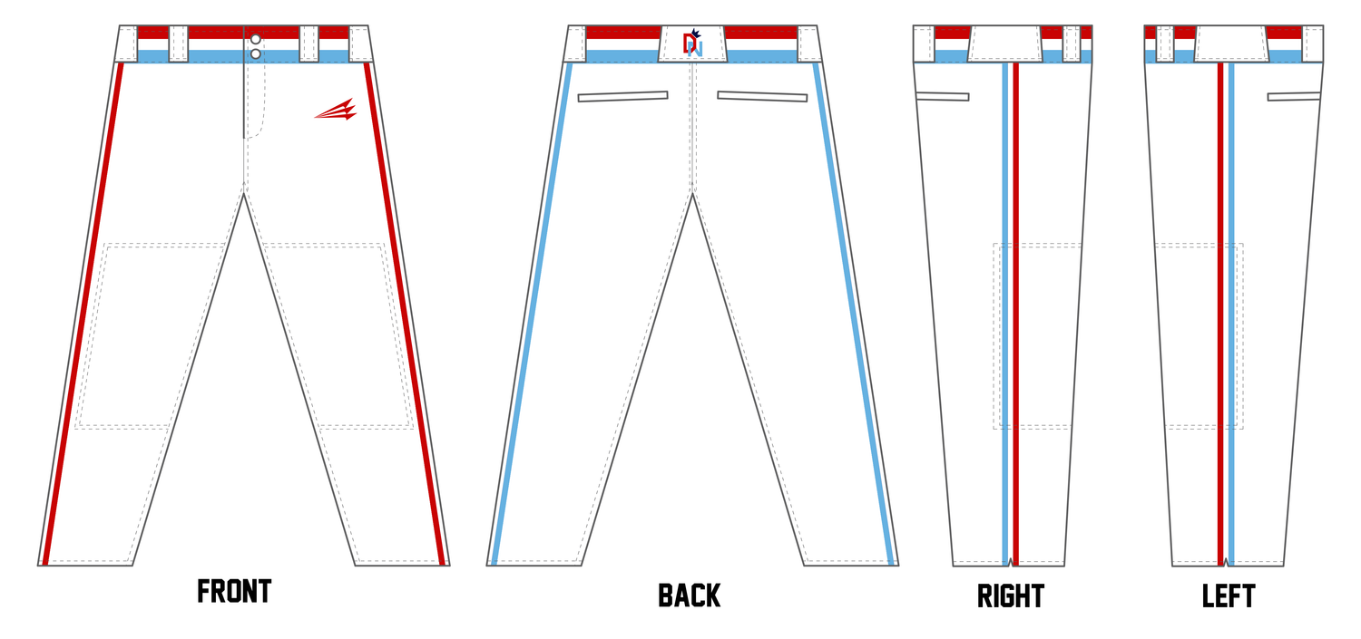 Dinger Nation Custom Athletic Cut Baseball Pants #BP15C