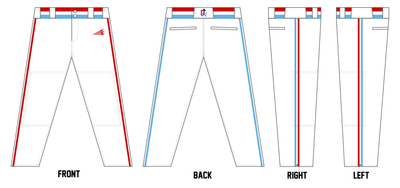 Dinger Nation Custom Athletic Cut Baseball Pants #BP15C