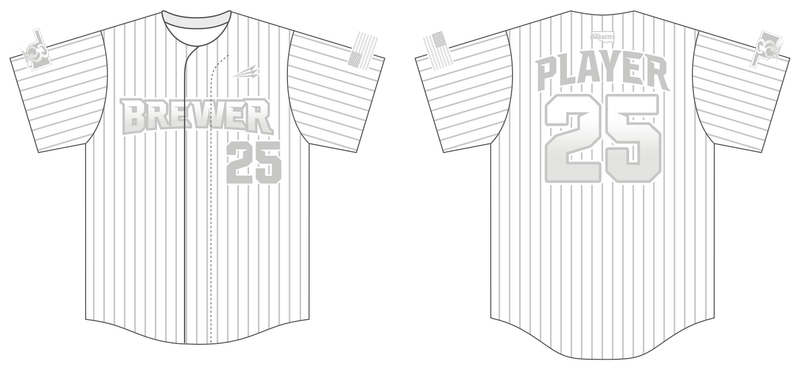 Brewer Baseball Custom Hexaflex Baseball Jersey #J25