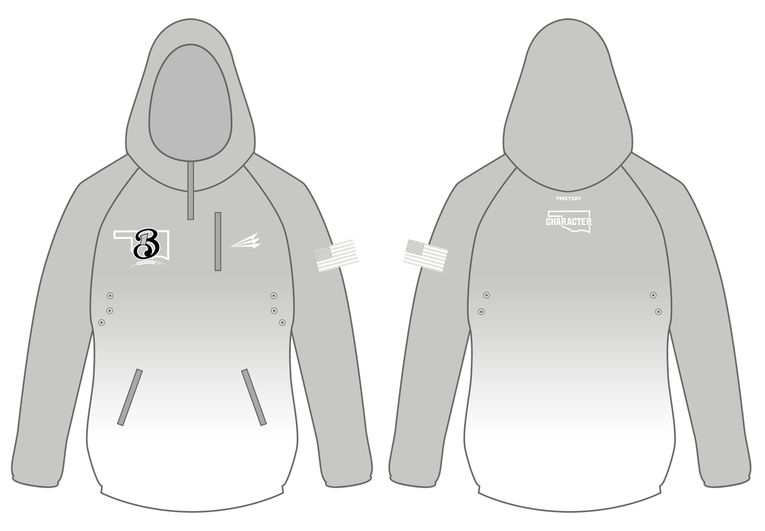 Brewer Baseball Custom Gladiator Hoodie #GH1