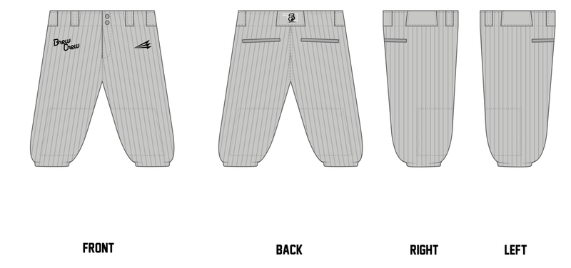 Brewer Baseball Custom Knicker Baseball Pants #BP30B