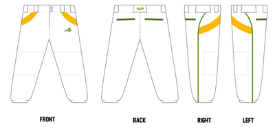 Oregon Lady Eagles Custom Fastpitch Pant #FP3